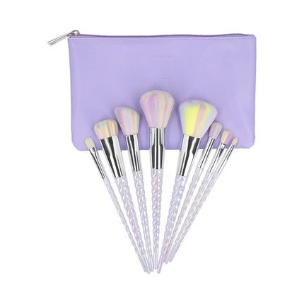 ilu Basic Set 8 Makeup Brushes with Unicorn Bag - Maison des fragrances