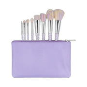 ilu Basic Set 8 Makeup Brushes with Unicorn Pastel Bag - Maison des fragrances