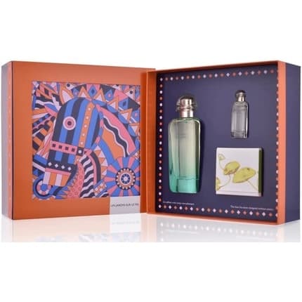 Hermès Un Jardin Sur Le Nil Coffret - 100ml Eau De Toilette + 7.5ml Eau De Toilette + 50g Soap Hermès