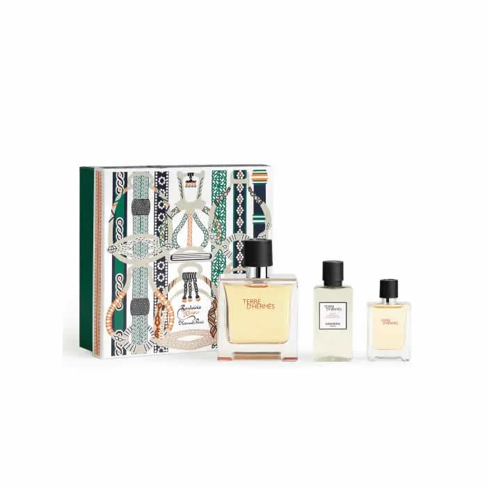 Hermes Terre d'Hermes Set 75ml + 12.5ml Eau de parfum  + 40ml After Shave Pure Parfum Hermès