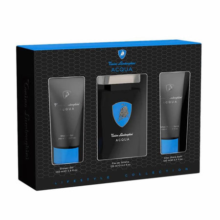 Tonino Lamborghini Acqua 3 Piece Gift Set: Eau De Toilette 125ml, Shower Gel 100ml, Aftershave Balm 100ml Tonino Lamborghini