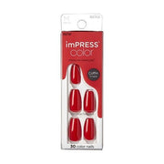 imPRESS Color MC Reddy or Not Self - Adhesive Nails 30 pieces - Maison des fragrances