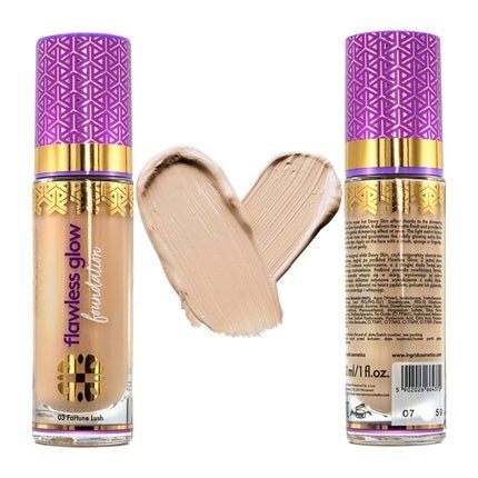 Ingrid Cosmetics BB Cream Makeup Foundation for Combination Skin High Coverage and Waterproof Natural Glow 5 Shades 03 Fortune Lush - Maison des fragrances