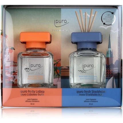 Ipuro Fruity Lisboa & Fresh Stockholm 50ml Fragrance Oil Room Fragrance - Pack of 2 - Maison des fragrances