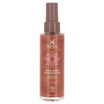 Iridescent Oil Illuminator Bio Boho Green Makeup 100ml Satin Illuminate - Maison des fragrances