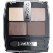 IsaDora Brown Eyeshadow Palette Quartet with Applicator 04 Cappuccino - Maison des fragrances