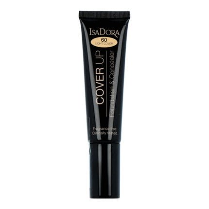 IsaDora Cover Up Foundation and Concealer 60 Light Cover 35ml - Maison des fragrances