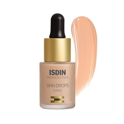 ISDIN Skin Drops Lightweight and High Coverage Foundation Sand Shade for Fair to Light Skin Tone - Maison des fragrances
