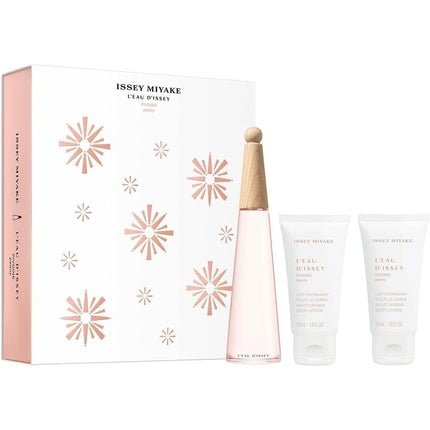 Issey Miyake L'Eau d'Issey Pivoine Eau de Toilette Gift Set 2023 50ml EDT and 2 x 50ml Body Lotion - Maison des fragrances