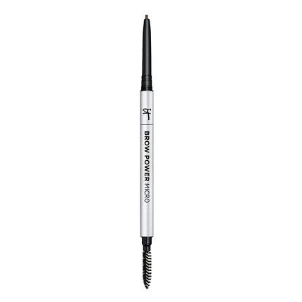IT Cosmetics Brow Power Micro Universal Taupe Eyebrow Pencil with Built - in Spoolie 0.017 oz - Maison des fragrances