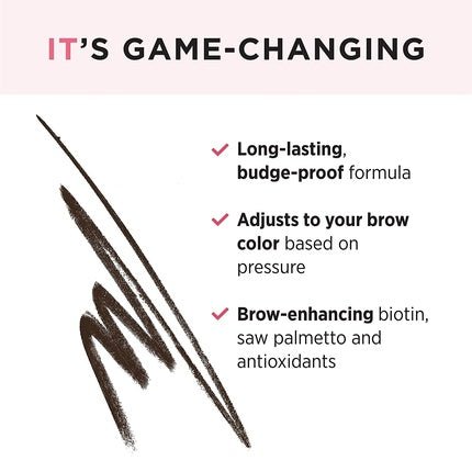 IT Cosmetics Brow Power Universal Dark Brunette Eyebrow Pencil with Biotin and Saw Palmetto 0.0056oz - Maison des fragrances