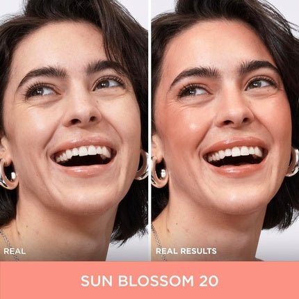 IT Cosmetics Glow with Confidence Sun Cream Blush Blendable Buildable Blush Bronzer Pop Sun - Blushed Color 0.63oz Light Medium 20 Sun Blossom - Maison des fragrances