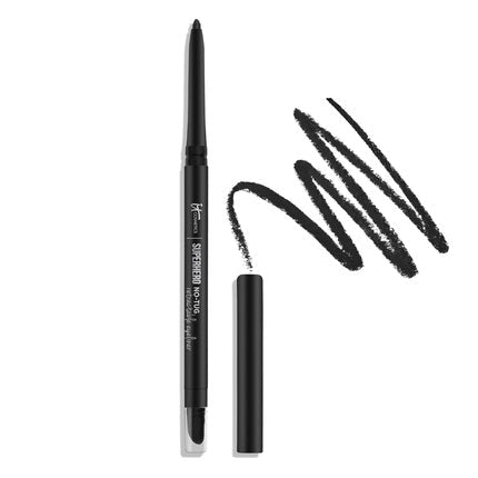 IT Cosmetics Superhero No - Tug Retractable Eyeliner All - Day Wear Waterproof Formula with Avocado Oil Chamomile Extract Vitamin E Carnauba Wax 0.008 oz Black - Maison des fragrances