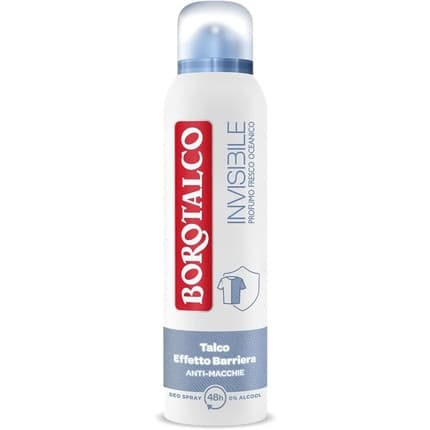 Italian Gourmet Borotalco Blue Invisible Deodorant Formula without Alcohol with Talc Barrier Effect Déodorant (Déo) Mixte 150ml - Maison des fragrances