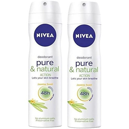 Nivea Pure And Natural Action Jasmine Scent Deodorant Spray 150ml Nivea