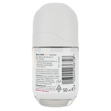 Sebamed Deodorant Rollon Balsam Sensitive Déodorant (Déo) Mixte 50ml