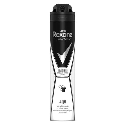 Rexona Invisible Black & White Antiperspirant Deodorant 200ml Rexona