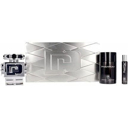 Paco Rabanne Phantom Set + Eau De Toilette 100ml + Deodorant 150ml + Eau De Toilette 10ml Paco Rabanne