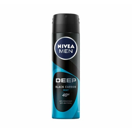 Nivea Men Deep Black Carbon Beat Antiperspirant Spray 150ml Nivea