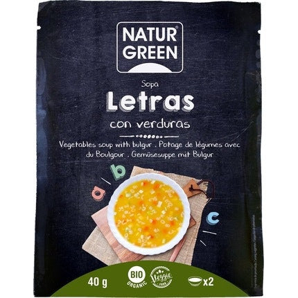 Naturgreen Sopa Letras Verduras 40g Naturgreen