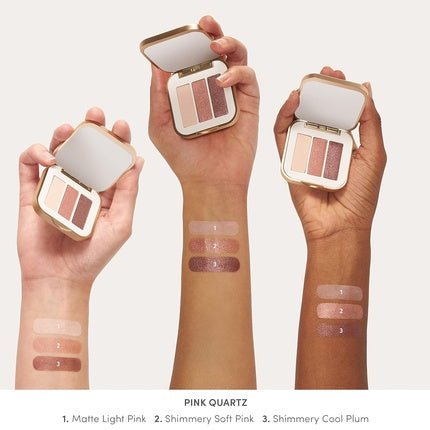 Jane Iredale PurePressed Eye Shadow Triple Pink Quartz - Maison des fragrances