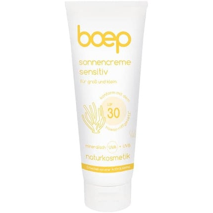 Boep Sun Cream Sensitive Perfume SPF 30 Mineral Sun Protection for Babies Children and Adults with Sensitive Skin Vegan Coral Reef-Friendly Natural Cosmetics Sun Cream 100ml Maison des fragrances