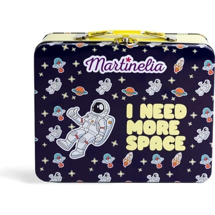 Aquarius Martinelia Space Tin Set and Shower Gel in Cool Space Design for Boys and Girls Refreshing and Shower Gel Eau de Toilette 30ml Unisexe
