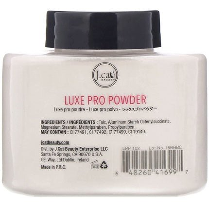 J.Cat Beauty Luxe Pro Makeup Setting Powder Matte Finish Helps Control Oil - Maison des fragrances