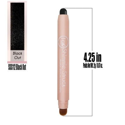 Jcat Beauty Professional SSS112 Black Out Shimmer Struck Shadow Automatic Stick Eye Shadow Makeup Eyeshadow with Free Zipper Bag - Maison des fragrances