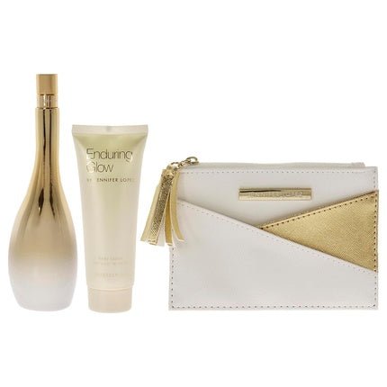 Jennifer Lopez Enduring Glow 3.4oz EDP Spray 2.5oz Body Lotion Pouch Women - Maison des fragrances