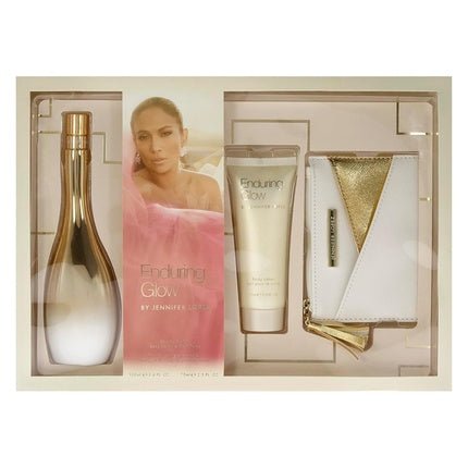 Jennifer Lopez Enduring Glow 3.4oz EDP Spray 2.5oz Body Lotion Pouch Women - Maison des fragrances