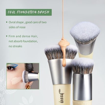 Jessup Eco - Friendly Makeup Brush Set Of Twelve Makeup Brushes T327 - Maison des fragrances