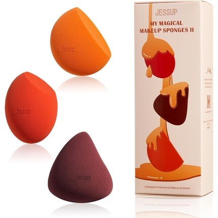 Jessup Face Soft Beauty Blender Makeup Sponge Set Of 3 - Maison des fragrances