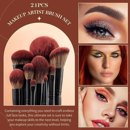 Jessup Make Up Brush Set T271 - 21 Pieces Face Makeup Brushes - Maison des fragrances