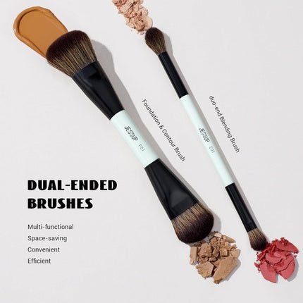 Jessup Makeup Brush Set 2 - Piece Duo - End Brush - Maison des fragrances