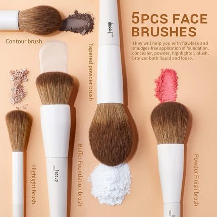 Jessup Makeup Brushes 14pcs Premium Synthetic Makeup Brush Set - Maison des fragrances