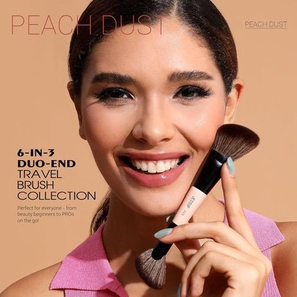 Jessup Makeup Lover Collection 6 - In - 3 Duo - End Travel Brush Collection Set Of 3 Makeup Brushes 1507 - Maison des fragrances
