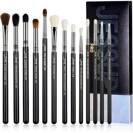 Jessup Pro Eyeshadow Brush Set Of Thirteen Eye Makeup Brushes T338 - Maison des fragrances