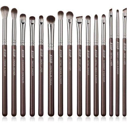 Jessup Professional Eye Makeup Brushes Set 15pcs for Brown Eyeshadow and Eyebrow - Maison des fragrances