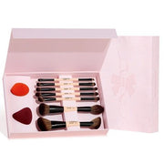 Jessupset Peach Dust Perfection Beauty Kit - 7 Double - Sided Makeup Brushes And 2 Makeup Sponges - Maison des fragrances