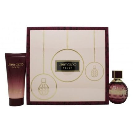 Jimmy Choo Fever Gift Set 60ml Eau de parfum + 100ml Body Lotion Femme - Maison des fragrances