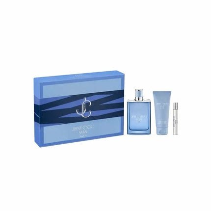 Jimmy Choo Man Aqua Gift Set Shower Gel And Mini Coffret (Coffret) Mixte 100ml - Maison des fragrances