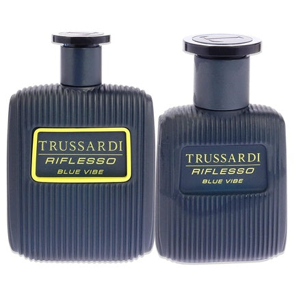 Trussardi Riflesso Blue Vibe Men 3.4oz EDT Spray and 1oz EDT Spray 2 Piece Gift Set Trussardi