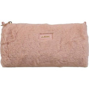 JJDK Goldie Fake Fur Makeup Bag Light Rose - Maison des fragrances