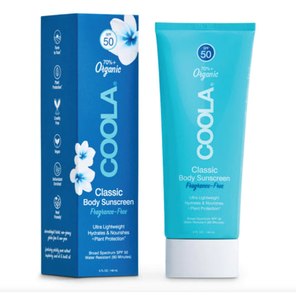 COOLA Classic SPF 50 Perfume Free Body Lotion 148ml Maison des fragrances