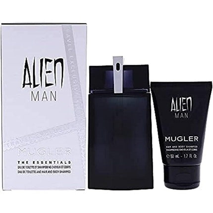 Thierry Mugler Alien Man Eau De Toilette Spray 100ml Avec Hair & Body Shampoo 50ml Set Thierry Mugler