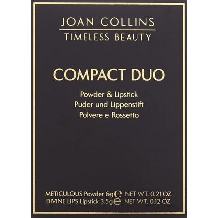 Joan Collins Timeless Beauty Compact Duo Lipstick and Powder Evelyn - Maison des fragrances