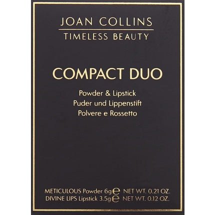 Joan Collins Timeless Beauty Compact Duo Lipstick and Powder Helene - Maison des fragrances