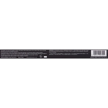 Joan Collins Timeless Beauty Contour Eyebrow Pencil Duo Black/Dark Brown 1.56g - Maison des fragrances