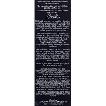 Joan Collins Timeless Beauty First Base Foundation 30ml Cool Fair - Maison des fragrances